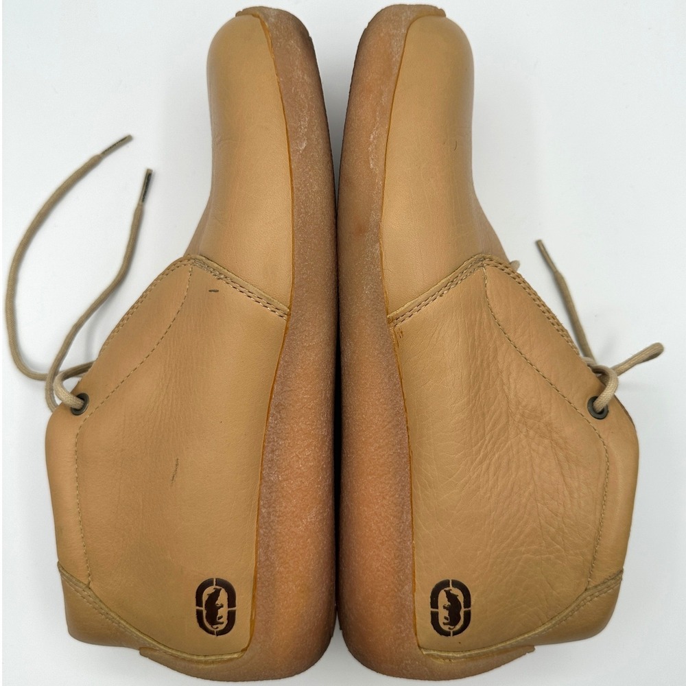 Y2K Streetwear Marc Ecko Rhino Leather Chukka Boots Mens 10 Tan Gum Sole Retro